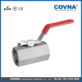 SS304/316 1 inch stainless steel ball valve 2PC handle with high quality